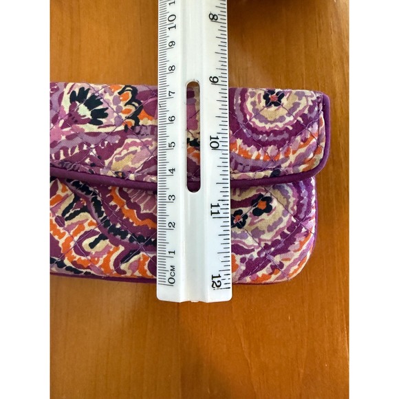 Vera Bradley Dream quilted Tapestry ID Zip Wallet tie dye colorful granny core - Picture 6 of 6